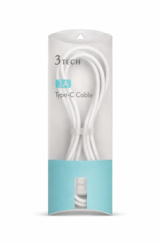 كابل 3Tech USB-A إلى Type-C 3A TT-101